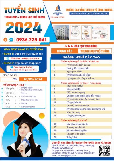 THÔNG BÁO TUYỂN SINH NĂM 2024 - CHƯƠNG TRÌNH 9+